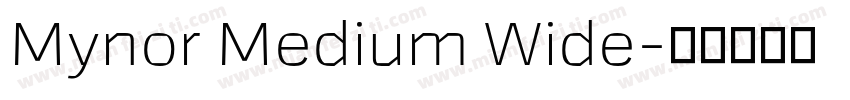 Mynor Medium Wide字体转换